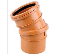 Osma Underground Drain 110mm Adjustable Bend 30° - 0° Single Socket 4D173 Elbow