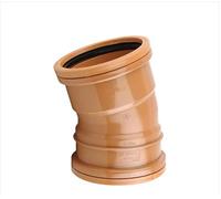 Osma Underground Drain 110mm Bend 15° Double Socket 4D567 Elbow