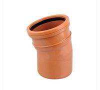 Osma Underground Drain 110mm Bend 15° Single Socket 4D167 Elbow