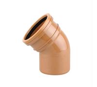 Osma Underground Drain 110mm Bend 45° Single Socket 4D163 Elbow