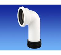 OSMA WC904 Easy-Fit Pan Connector Style 90 deg 4" (Standard Four Inch Toilet Outlet) Loo, Bog, Cistern, WC