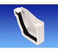 OSMA White 111mm Gutter External Stopend Left Hand for Stormline Ogee Gutter System 8T841W