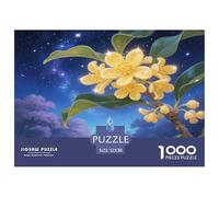 Osmanthus Flower Jigsaw Puzzle Puzzles 1000 Pieces Educational Games 100% Recycled Cardboard Beautiful Decoration Puzzle Puzzle Game for The Whole for Women Puzzle for Adults 52x38cm/1000pcs