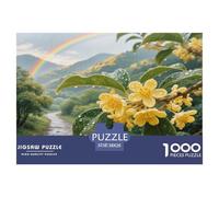 Osmanthus Flower Jigsaw Puzzles Puzzles 1000 Pieces Challenging Puzzle Games 100% Recycled Cardboard Beautiful Decoration Puzzle Puzzle Game for The Whole for Women Puzzle for Adults 38x26cm/1000pcs