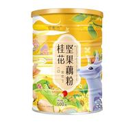 Osmanthus Fruit and Nut Lotus Root Starch Soup?Instant Brewed Meal Replacement Porridge Brewed Nut Lotus Root Starch Soup Nutritious and Healthy Breakfast (1 can)