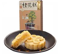 Osmanthus Jelly Pastry, Famous Chinese Soft Cake/Biscuits, 5 Pieces/190g, 3 Optional Flavors, 桂花糕 (190 g (Pack of 1), Chestnut)