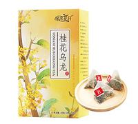 Osmanthus Oolong Tea, 60 g/2.12 oz Fragrans Flower Blended Tea, Flavored Tea Bags Loose Leaf Tea Herbal Tea for Home Office, 20 Count