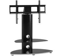 Osmium TV Stand - 2 Shelf with Bracket - Black - OSMB800/2-S