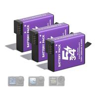 OSMO 360 Action 5 Pro 4 3 Battery Replacement, 2250mAh Rechargeable Extreme Batteries Pack for DJI OSMO 360 OSMO Action 5 Pro Action 4 Action 3 Sport Camera Replacement Part Accessory (3 Pack)