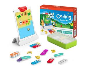Osmo - Coding Starter Kit for iPhone & iPad-3 Educational Learning Games-Ages 5-10+ Learn to Code Basics Puzzles-STEM Toy-Logic Fundamentals(Osmo iP