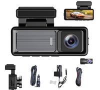 Osmo Dashcam Pro,4k Dash Cam Front and Rear Inside,Loop Recording,24 Hours Parking Monitoring,Front and Rear Recording Wifi/App Control,Car Camera Dash Cam with Reversing Camera(With WiFi)