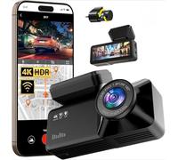 Osmo Dashcam Pro 4k - New & Improved Model with Front and Rear Camera Included 64GB Card (WiFi+GPS No card)