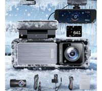 Osmo Dashcam Pro 4k with 64GB Card, Front And Rear Osmo Dash Cam Pro, Dashcam Wifi/App Control Car Camera Dash Cam with Parking Monitor, 170° Wide Angle Lens (black)