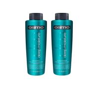 Osmo Deep Moisture Shampoo 400ml & Conditioner 400ml Duo - Thicker, Stronger, Nourished & Rehydrated Hair with Silky Shine