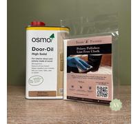 Osmo Door Oil - 1 Litre (Satin or Raw) + Free Lint Free Cloth