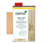 osmo Door Oil - Wood Wax Oil 3060, Clear Satin Finish, 1L - Durable Wood Oil for Doors, Frames and Joinery, Water-Resistant Door Oil, Wood Treatments - Ideal for Oak, Pine, Spruce, Beech & More