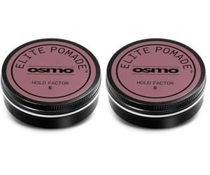Osmo Elite 'Traveller' Pomade | Water-based with Satin Finish | Mouldable | Slick back or Height | Vegan. 25ml. (Pack of 2)