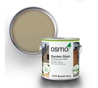 Osmo Garden Stain, waterbased, sprayable, Weather-Resistant and UV Stable, Transparent Coloured, Satin Wood Coating for The Exterior (7255 Basalt Grey, 2.5 litres)