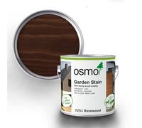 Osmo Garden Stain, waterbased, sprayable, Weather-Resistant and UV Stable, Transparent Coloured, Satin Wood Coating for The Exterior (7251 Rosewood, 2.5 litres)