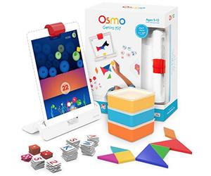 Osmo - Genius Starter Kit for iPad - 5 Educational Learning Games - Ages 6-10 - Math, Spelling, Creativity & More - STEM Toy (Osmo iPad Base Included)