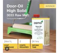 Osmo Door Oil - Raw Transparent Matt - 1 Litre