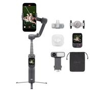 Osmo Mobile 8P + Mic Mini 2 Transmitter, Gimbal Stabilizer for iPhone & Android, Wireless Microphone, Detail-Rich Audio, DJI OsmoAudio, Active Noise Canceling, 3-Axis Stabilization, Phone Gimbal