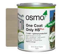 Osmo One Coat Only HS Plus - Oil Stain for the Protection for Outdoor Wood (9212 Silver Poplar, 0.75 Litre)