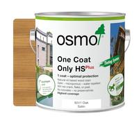 Osmo One Coat Only HS Plus - Oil Stain for The Protection for Outdoor Wood (9241 Oak, 2.5 Litre)