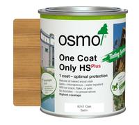 Osmo One Coat Only HS Plus - Oil Stain for the Protection for Outdoor Wood (9241 Oak, 0.75 Litre)