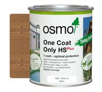 Osmo One Coat Only HS Plus - Oil Stain for the Protection for Outdoor Wood (9261 Walnut, 0.75 Litre)