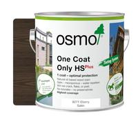Osmo One Coat Only HS Plus - Oil Stain for The Protection for Outdoor Wood (9271 Ebony, 2.5 Litre)