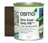 Osmo One Coat Only HS Plus 9271 Transparent Ebony 750ml - High Coverage Exterior Wood Stain for Cladding & Fencing - One Coat Protection - Water & UV Resistant Satin Finish