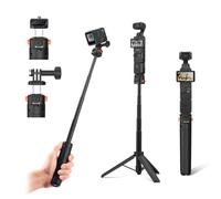 Osmo Pocket 3 4 Tripod for Go Pro Action Camera, Mini Table Desk Extendable Stand Small Handheld Selfie Stick with Quick Release 1/4'' Screw Vlog for DJI Action 6 5 Pro for Insta360 X5 X4 Accessories