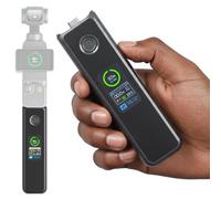 Osmo Pocket 3 Battery Handle,20W Fast Charging Battery Grip Accessories Compatible with DJI Pocket 3 with LCD Full Color Display,Charging Speed and Battery Temperature Visible, 5000 mAh, Black