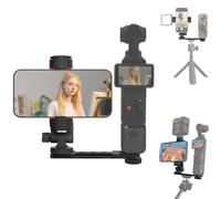 Osmo Pocket 3 Phone Holder Mount compatible with DJI Osmo Pocket 3 Creator Combo Expansion Monitor Mount Accessories, Tripod Adapter with 360°Smartphones Holder for Vlogging Live Video Shooting
