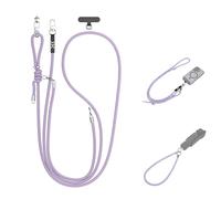 Osmo Pocket 3 Phone Lanyard for iPhone 17 16 15 14 13 12 11,Crossbody Phone Strap with 1/4" 20 Screw for DJI Osmo Pocket 3 & Handle,Pocket3 Adjustable Shoulder Strap with Cellphone Tether Tab (Purple)