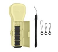 Osmo Pocket 4 Carrying Protective Case, Portable Hard Storage Case with Magnetic Filters Slots and Wrist Strap, Gimbal and Screen Lens Impact-Resistant Protection for DJI Osmo Pocket 4 (Yellow)