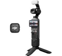 Osmo Pocket 4 Creator Combo,Pocket Gimbal Vlog Camera, 1″ CMOS & 4K/240fps, 3-Axis Stabilization, 2× Lossless Zoom, 14-Stop Dynamic Range, 107GB Built-In Storage, Handle With 1/4″ Thread