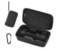 Osmo Pocket 4Pro Case, Portable Carrying Bag for DJI Osmo Pocket 4P Creator | Combo/Xtra Muse Vlogging Camera, Black Hard Storage Bag with Wrist and Carabiner, Surface Waterproof Travel kit Accessories