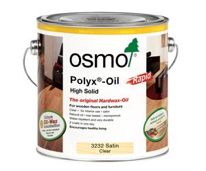 Osmo Polyx Oil Rapid Clear Satin(3232), Clear Matt(3262), White(3240) in 4 sizes