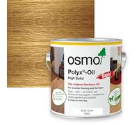 Osmo Polyx®-Oil Rapid Hard Wax Oil 3232 - Clear Satin, 2.5L - Quick Drying Durable Wood Finish for Furniture & Floors Water & Dirt Resistant Treatment for Oak, Pine, Spruce, Beech & More