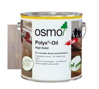 Osmo Polyx®-Oil Tints - Hard Wax Oil 3040, White Satin Finish, 2.5L - Durable Wood Oil for Wooden Furniture, Water-Resistant Floor Wax, Wood Treatments - Ideal for Oak, Pine, Spruce, Beech & More
