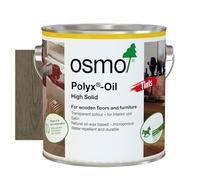 Osmo Polyx®-Oil Tints - Hard Wax Oil 3074, Graphite Satin Finish, 2.5L - Durable Wood Oil for Wooden Furniture, Water-Resistant Floor Wax, Wood Treatments - Ideal for Oak, Pine, Spruce, Beech & More