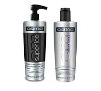 Osmo Super Ice Brightening Shampoo 1000ml & Silverising Conditioner 1000ml