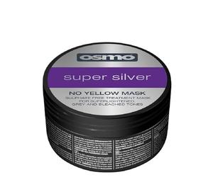 OSMO Super Silver No Yellow Mask 100 ml - Purple Toner Hair Mask for Blonde, Bleached & Grey Hair - Neutralises Brassy/Yellow Tones & Enhances Cool, Silver Colour