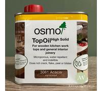 Osmo Top Oil 3058 Clear Matt, 3068 Natural, 3061 Acacia Matt, 3028 Clear Satin