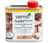 Osmo TopOil - High Solid Oil 3068, Natural Matt, 500ml - Durable Wood Oil for Wooden Kitchen Surfaces, Water-Resistant & Food Safe, Wood Treatment & Wood Finish