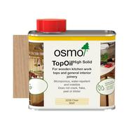 Osmo TopOil - High Solid Oil 3058, Clear Matt, 500ml - Durable Oil for Wooden Kitchen Surfaces, Water-Resistant & Food Safe, Wood Treatment & Wood Finish