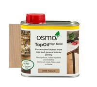 Osmo TopOil - High Solid Oil 3068, Natural Matt, 500ml - Durable Wood Oil for Wooden Kitchen Surfaces, Water-Resistant & Food Safe, Wood Treatment &