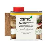 Osmo TopOil - High Solid Worktop Oil 3061, Acacia Matt, 500ml - Food Safe Wood Oil for Wooden Kitchen Surfaces, Chopping Boards, & Furniture Joints - Water-Resistant Wood Treatment & Durable Finish